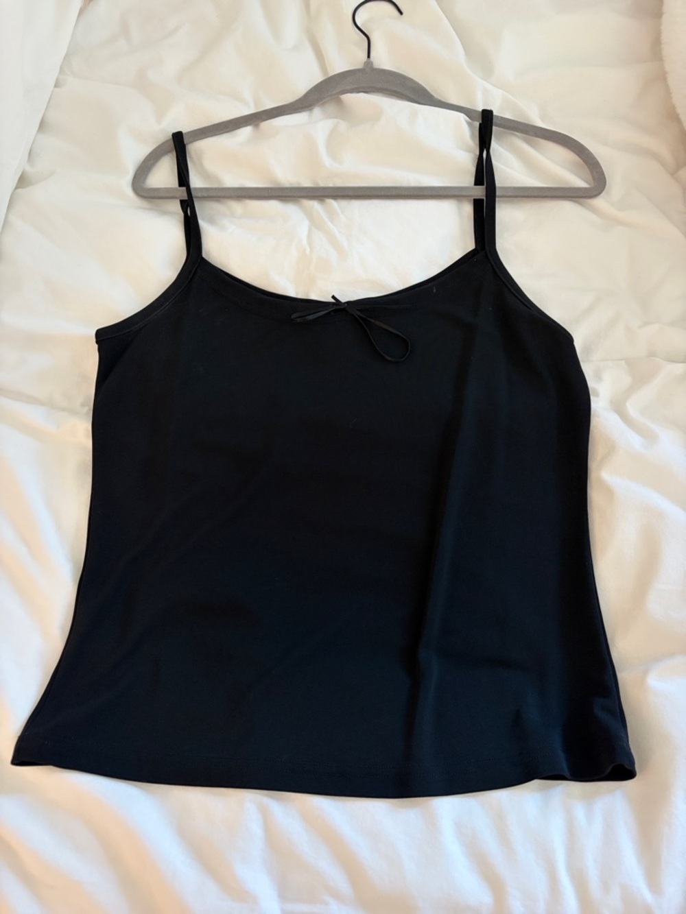 GAP Black Spaghetti Strap Cami with Front Tie